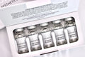 LUXIA Aesthetics High Potency Skin Booster box open showing 5 x 5ml vials